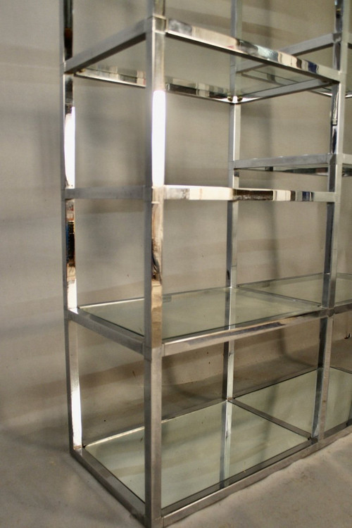 Scaffale cromato anni '70