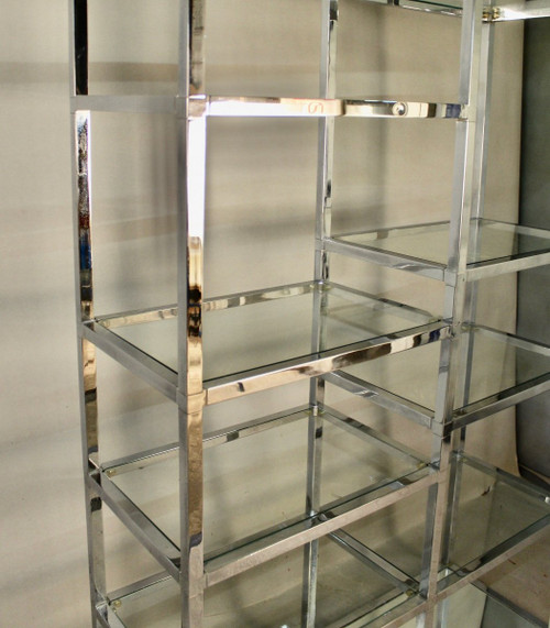 Scaffale cromato anni '70