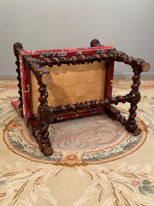Louis XIII Period 17th Century Walnut Arm Chair