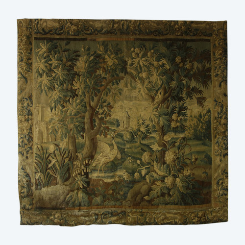 18th-century Aubusson tapestry, "verdure".