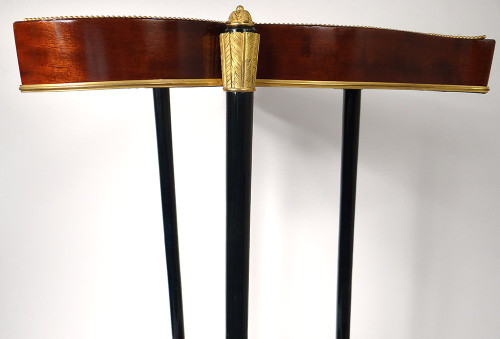 Petite Table Tricoteuse Vide-poches Acajou Bronze Doré Napoléon III XIXème