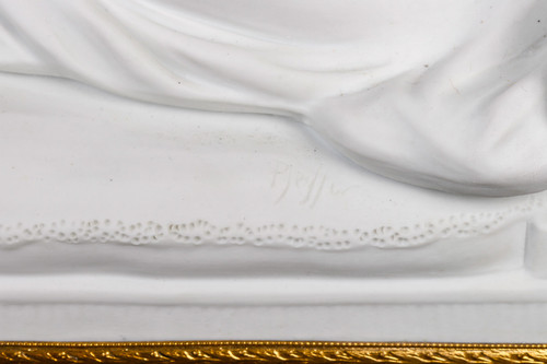 Scultura in biscotto Mme Récamier fine del XIX secolo