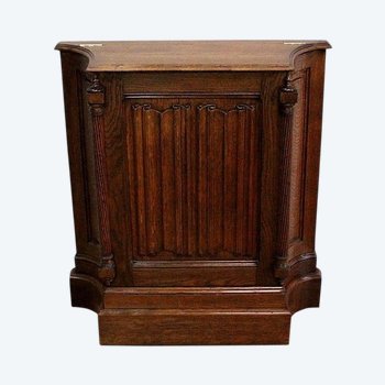  "Jeanselme" in-between furniture in solid oak, Renaissance taste - Late 19th century