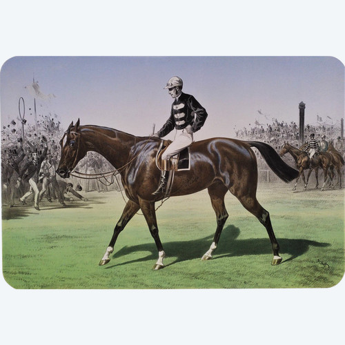 Trent Cheval Monté Par Cannon Lithographie XIXème  Albert Adam Par Broomielaw,  The Mersy