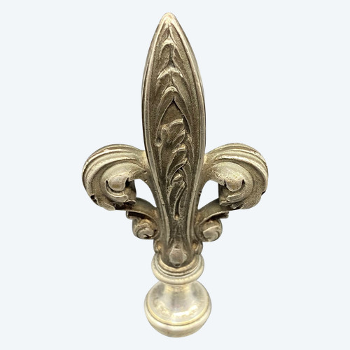 CACHET EN BRONZE ARGENTÉ 