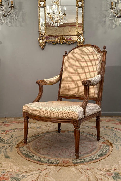 Large Louis XVI Period Armchair Circa 1780