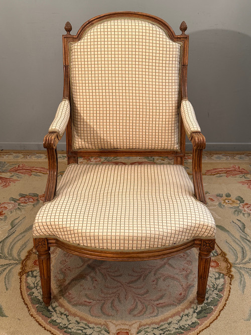 Large Louis XVI Period Armchair Circa 1780