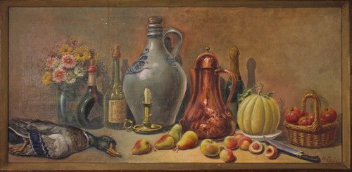 Nature morte signée H. Coulon-19° Siècle