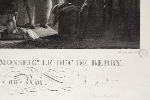 Duc De Berry Duca Di Bordeaux Conte Di Chambord Coppia Di Incisioni Storiche