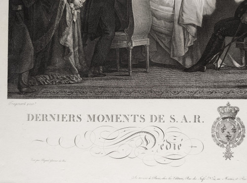 Duc De Berry Duca Di Bordeaux Conte Di Chambord Coppia Di Incisioni Storiche