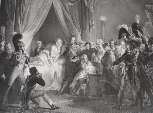 Duc De Berry Duca Di Bordeaux Conte Di Chambord Coppia Di Incisioni Storiche