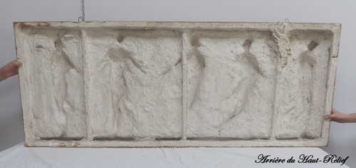 Sculpture Haut-Relief en Plâtre, « Danseuses de Borghèse » – XIXe
