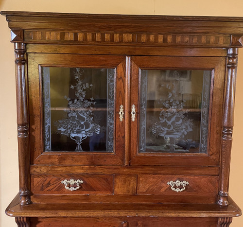 Vaisselier En Chêne art nouveau
