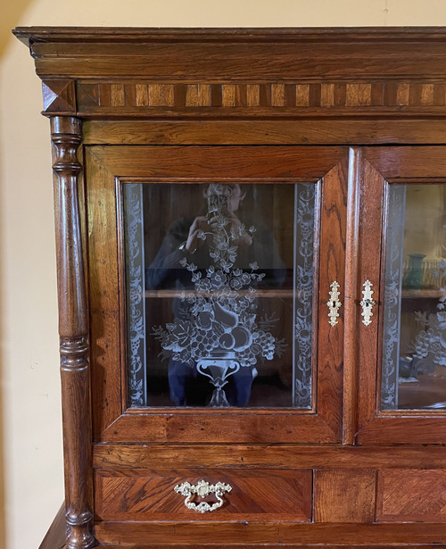 Vaisselier En Chêne art nouveau