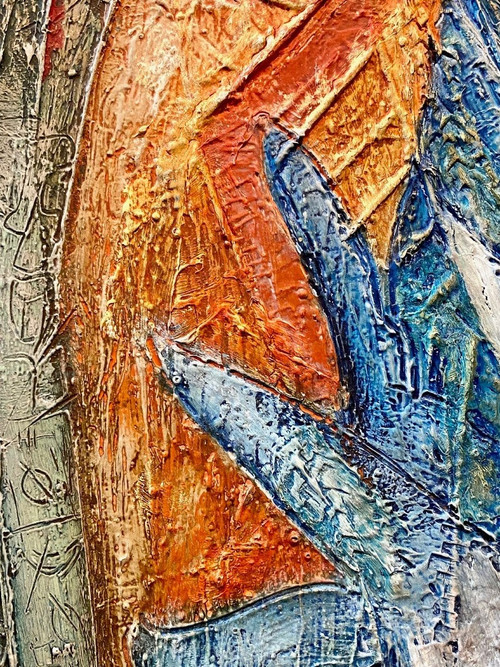 Louis Donnet Dit L.D. BJORN (1907-1989), Tableau Composition Abstraite Des Années 1950.