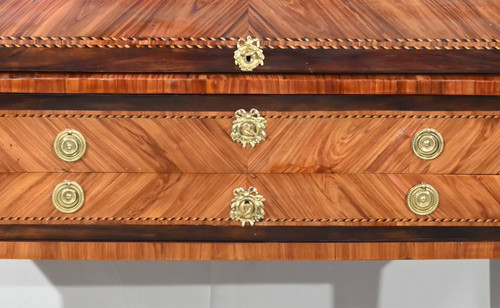 Exceptionnel Bureau Cylindre Vitrine en Bois Précieux – Fin XVIIIe