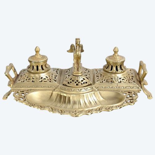 Calamaio in bronzo dorato – Fine XIX secolo