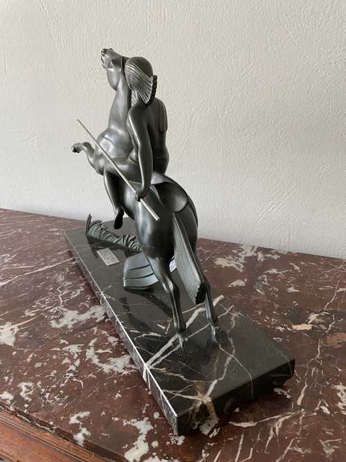 Art Deco Amazon Warrior Statue