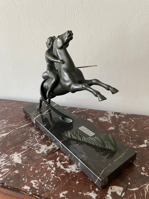 Art Deco Amazon Warrior Statue