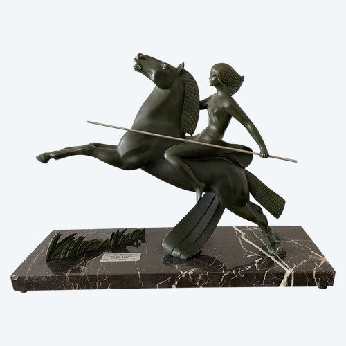 Art Deco Amazon Warrior Statue