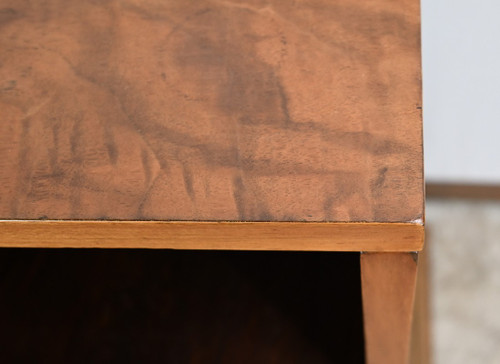 Small Walnut Bedside Table, Art Deco – 1920