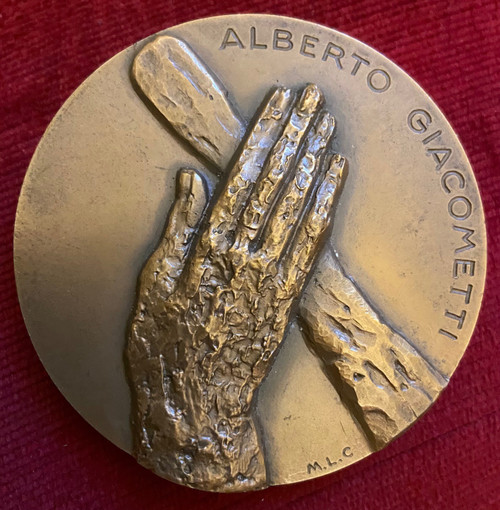 Médaille d'Alberto Giacometti (1901-1966) 