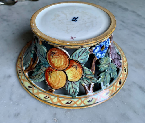 Art Malicorne earthenware basket