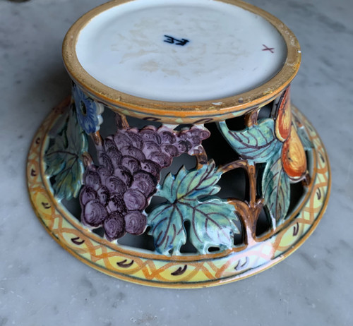 Art Malicorne earthenware basket