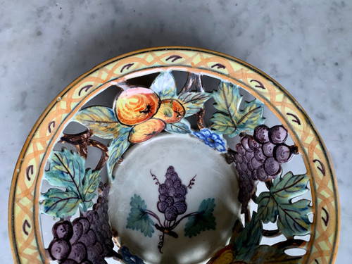 Art Malicorne earthenware basket