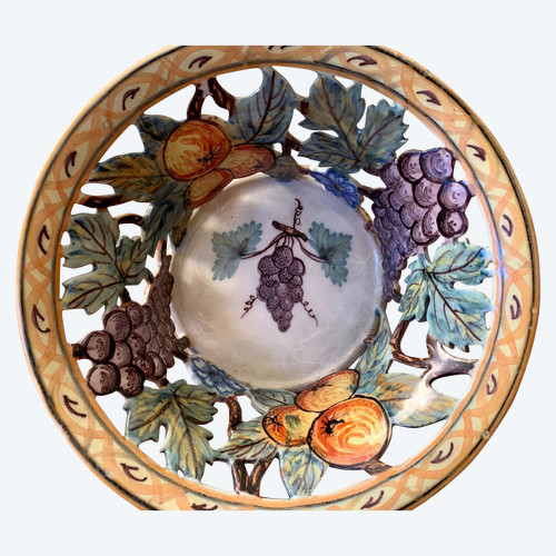Art Malicorne earthenware basket