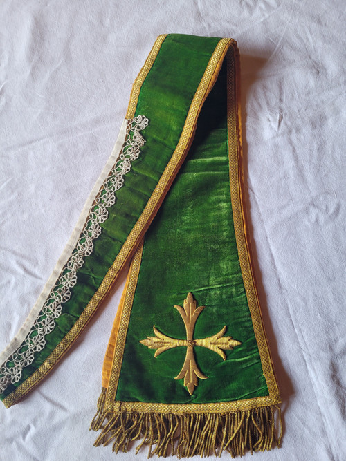 Embroidered stole from the late 19th century