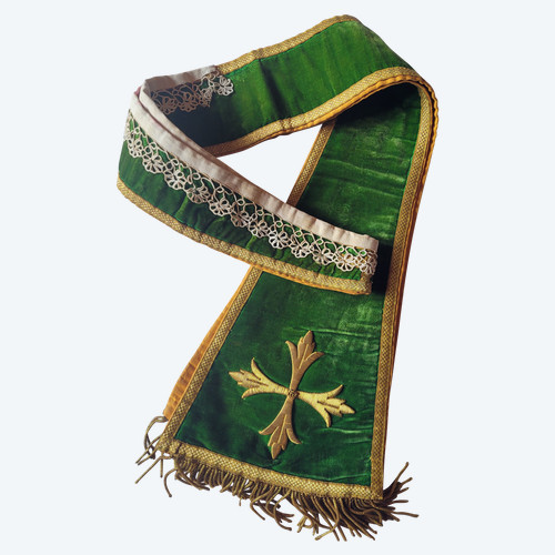 Embroidered stole from the late 19th century