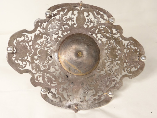 Encrier Bronze Sphère Armillaire Personnages Continents Lerolle Frères XIXè