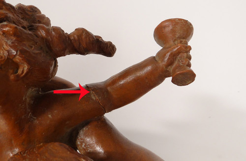 Grande Sculpture Carrier-Belleuse Terre Cuite Bacchanale Putti Dansant XIXè