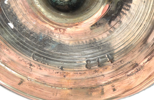Coppia di candelieri Luigi XIV Torce comunitarie in argento e bronzo del XVII secolo
