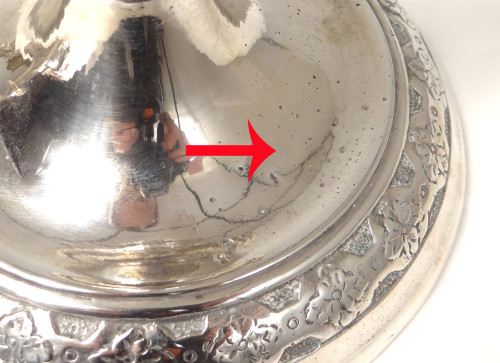 Coppia di candelieri Luigi XIV Torce comunitarie in argento e bronzo del XVII secolo