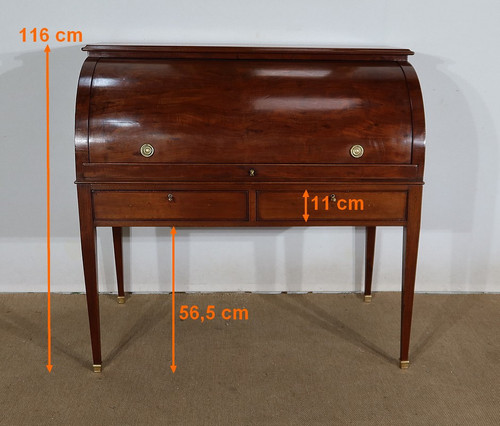 Bureau à Cylindre en Acajou, style Directoire – 1ère partie XIXe