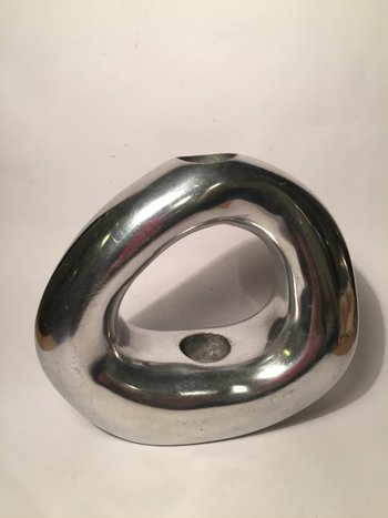 Bougeoir Moderniste en Acier. Années 70. Loravilla.