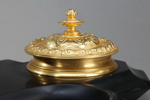 Marble Inkwell "Moses" by Michelangelo, Napoleon III Period