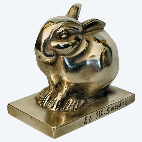Bronze ArtDeco ''Lapin Bijou'' Édouard-Marcel SANDOZ (Susse Frères)