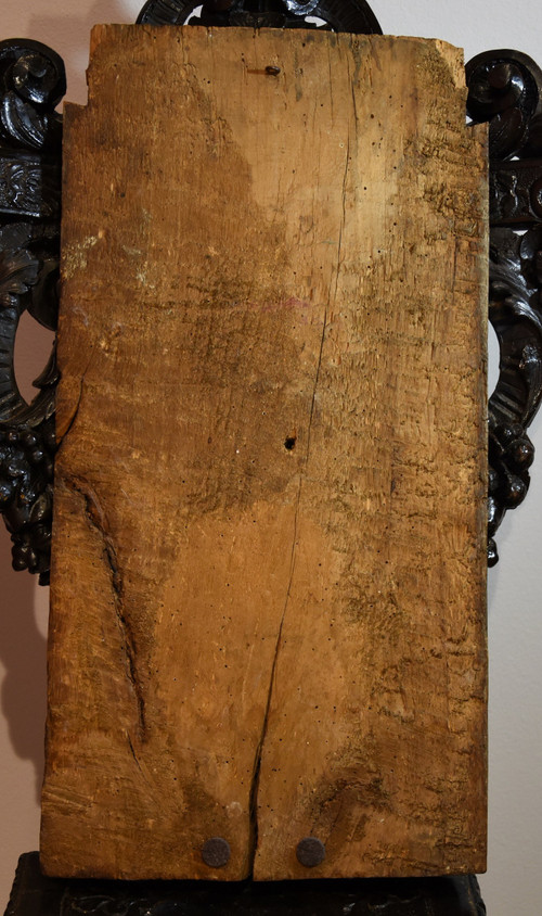 Haut-relief en bois 'Sainte-Barbe', Sud De La France 16e/17e Siècle