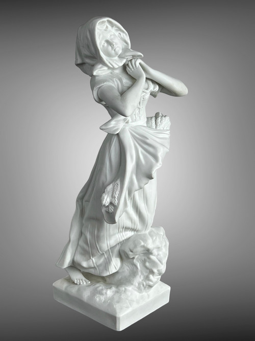 19TH CENTURY COOKIE SUBJECT WITH THE SAXONY STAMP “THE MERCHANT” 34CM HIGH