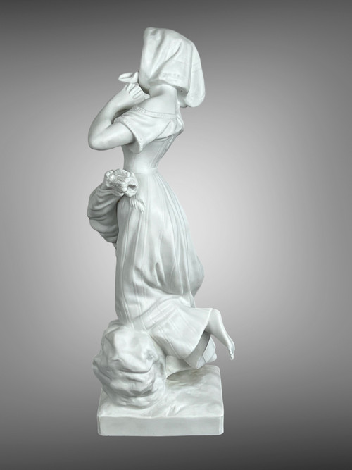 19TH CENTURY COOKIE SUBJECT WITH THE SAXONY STAMP “THE MERCHANT” 34CM HIGH