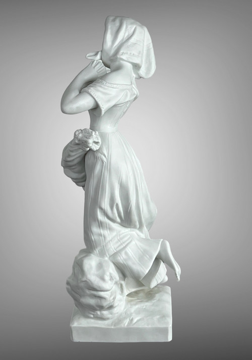 19TH CENTURY COOKIE SUBJECT WITH THE SAXONY STAMP “THE MERCHANT” 34CM HIGH