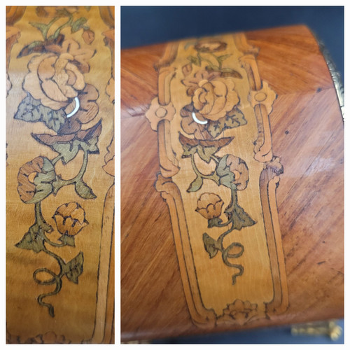 Antique Box French Jewelry Box Alph. Giroux Napoleon III 3 Victorian Wooden Box XIX Century marquetry
