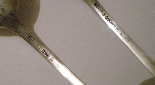 6 ravissantes cuillères en argent massif  (813H) et vermeil origine Finlande mi XXe