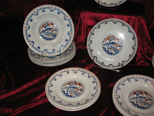 Part of Lunéville earthenware table service, Art Deco period