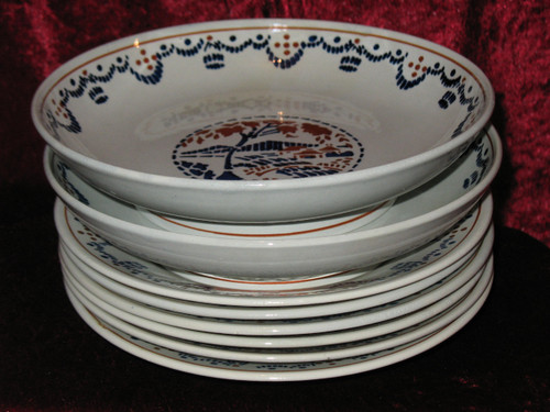 Part of Lunéville earthenware table service, Art Deco period