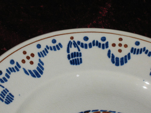Part of Lunéville earthenware table service, Art Deco period