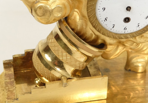 Gilt Bronze Clock Gare à La Bombe Charles Le Roy Directoire XVIIIth